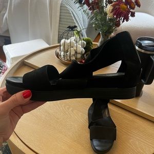 Eileen Fisher Black Sandals